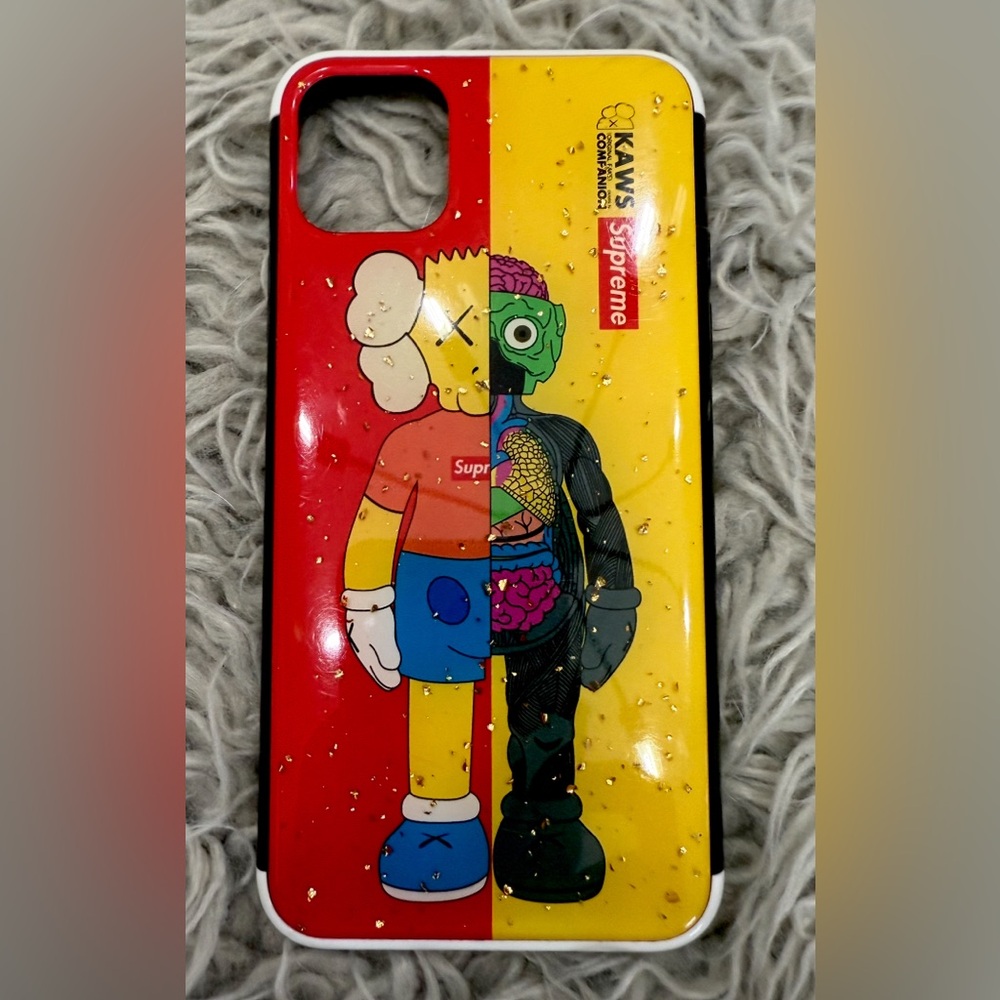 Supreme Red and Yellow Cartoon iPhone 11 PRO MAX CASE